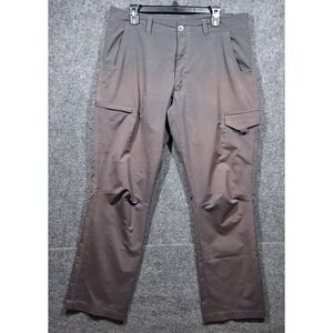 Pacific Trail‎ Mens Grey Cargo Pants 36x32 Straight Leg Stretch Hiking PTS88247